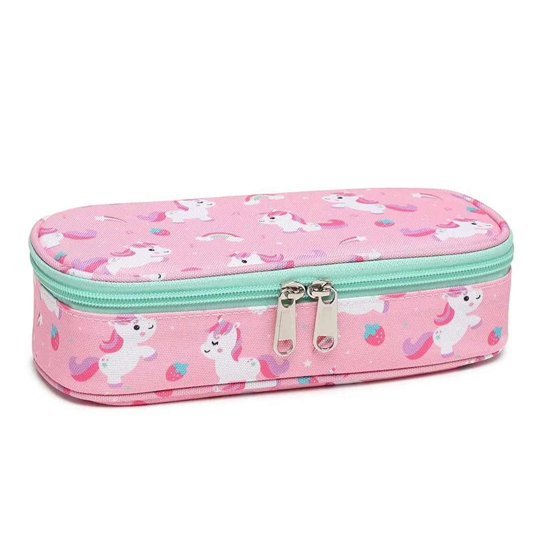 Pink Unicorn Pen Storage Holder Case Cute Pencil Pouch Bag Stationery Organizer