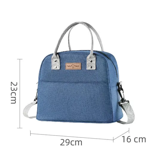 New Oxford Cloth Lunch Bag Box Thickened Outside Portable Thermal Ice Bento Meal Bag Takeaway Tote Cooler Bag for School Office