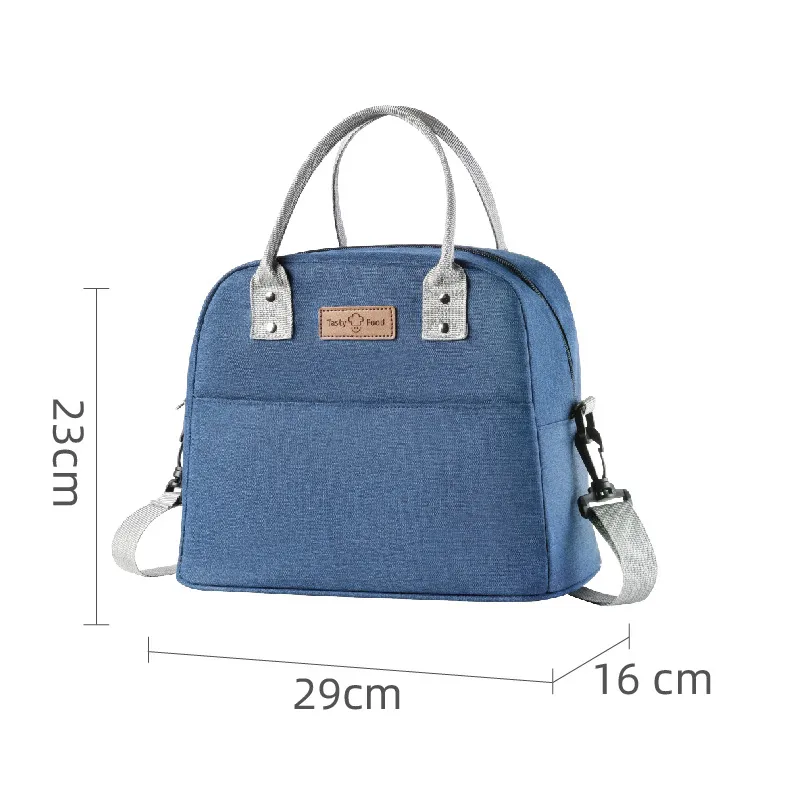 New Oxford Cloth Lunch Bag Box Thickened Outside Portable Thermal Ice Bento Meal Bag Takeaway Tote Cooler Bag for School Office