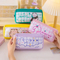 Large Capacity School Children Kawaii Cartoon Canvas Oxford Pencil Case with Zipper