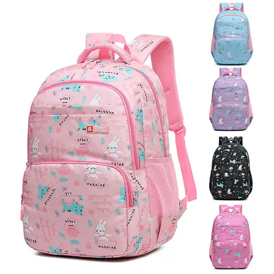 New Design Factory Outlet Mochila New Style Backpacks for Teenagers Backpack School Bags Girls School Bag with Pink Color