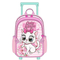 Toddler Rolling Backpack Girls Cute Cartoon Primary School Trolley Bag Luggage Schoolbag