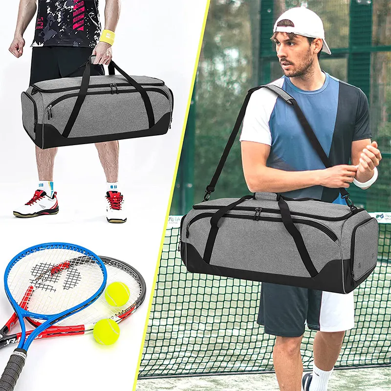 Customized Tennis Bag Suitable Large Capacity Racket Luggage Duffle Bag Shoulder Crossbody Bag