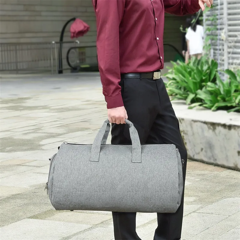 Customized Luggage Bag Oxford Cloth Folding Business Travel Portable Men&prime;s Suit Bag
