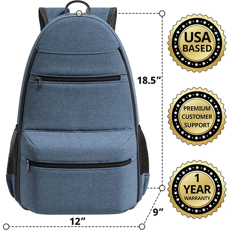 Factory Customized Tennis Racket Backpack Large Capacity Storage Leisure Sports Backpack