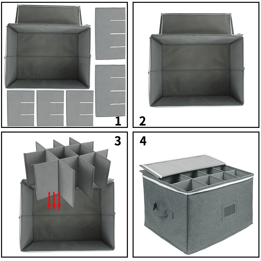 Wine Glass Storage Bag Foldable High Legged Wine Glass Storage Cooler Bag