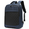 Mens Large Capacity Backpack Fashion Diamond Grid Business 15.6-Inch Computer Backpack
