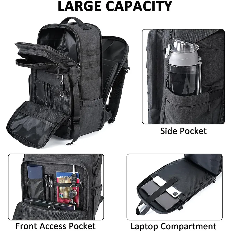 Factory Customized Multi Pocket Tactical Style Camouflage Outdoor Tactical Backpack