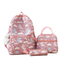 New Fashion Cartoon Backpack Large Capacity Three Piece Set for Primary and Secondary School Students