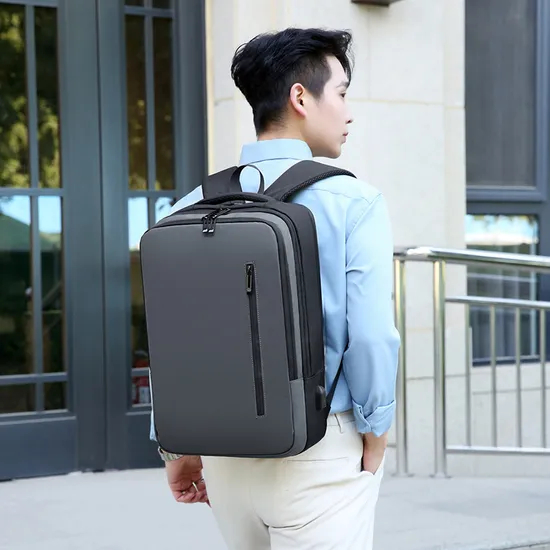 Factory Customized Multifunctional Business Backpack with USB Charging Port 15.6-Inch Leisure Computer Backpack