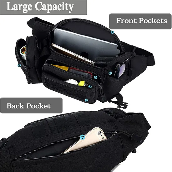 Factory Customized Tactical Style Camouflage Waist Bag Crossbody Bag