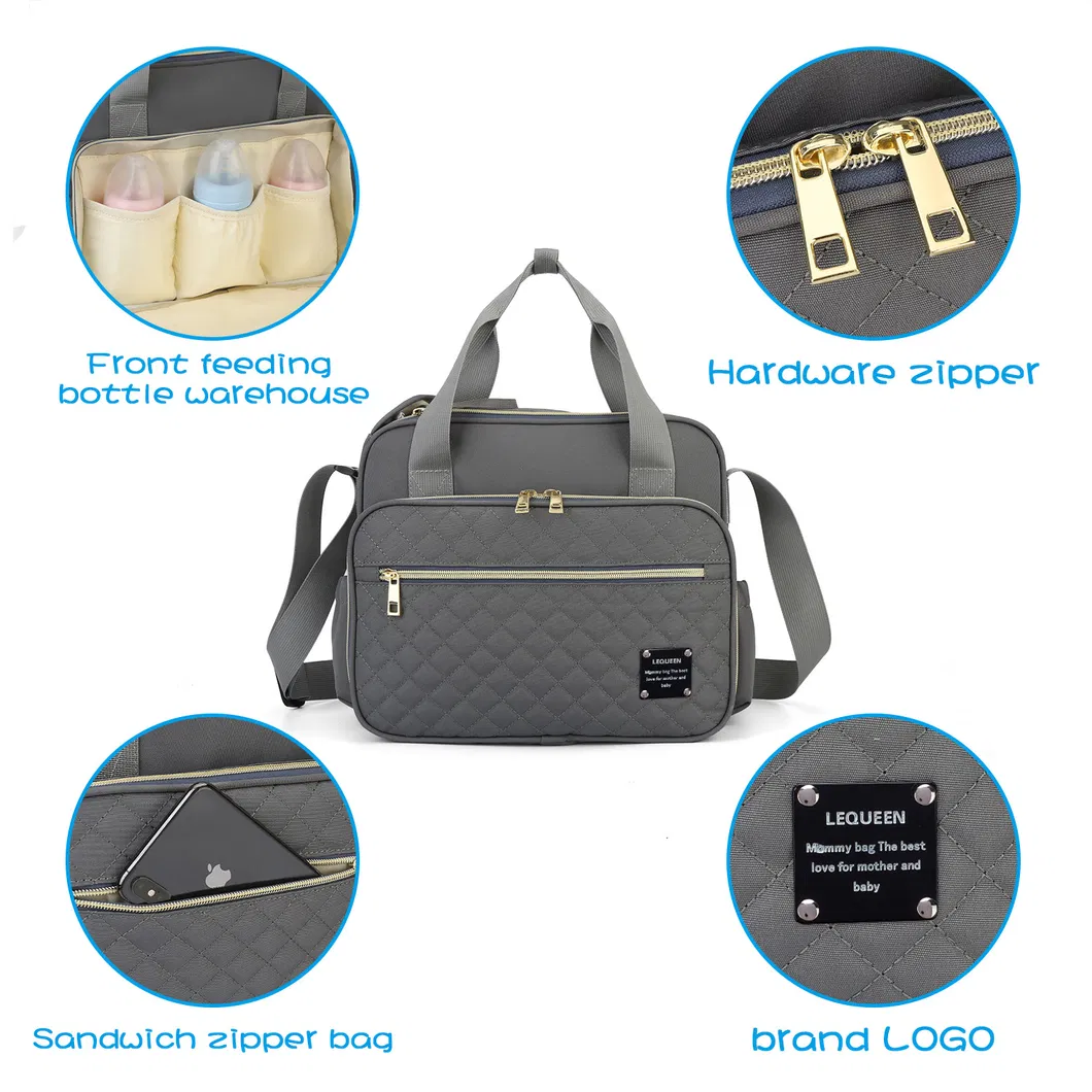 Fashionable Large Capacity Waterproof Single Shoulder Cross Mommy Bag