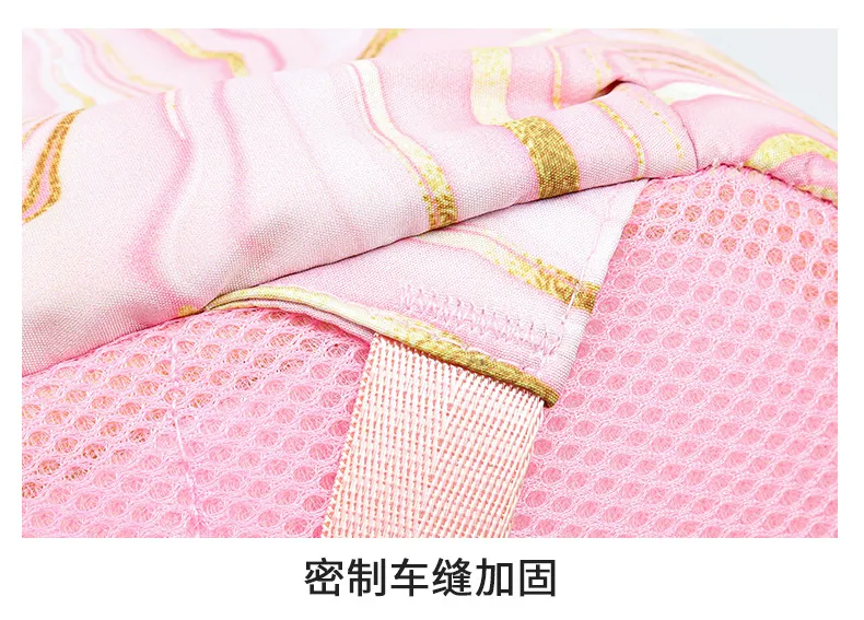 New Oxford Cloth Backpack Student Large Capacity Three Piece Set Printed Campus Backpack for Women