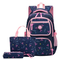 New Three Piece Set of Casual Waterproof Lightweight Backpack for Primary and Secondary School Students