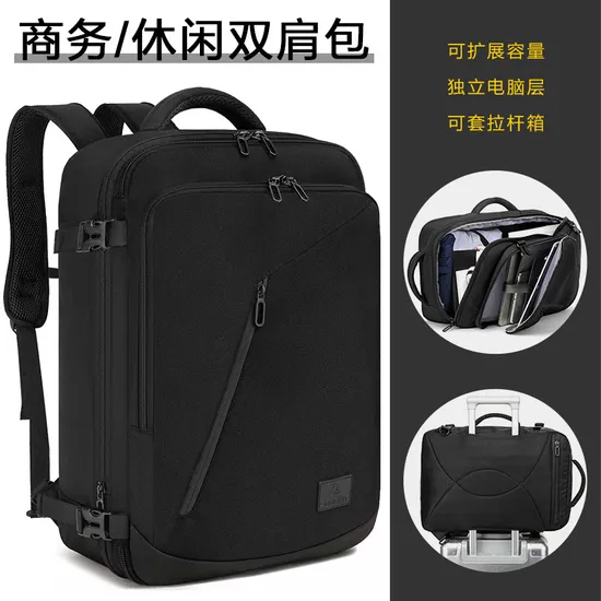 New Business Men Large Capacity Expandable Travel Backpack USB Charging Multi Functional Waterproof Backpack