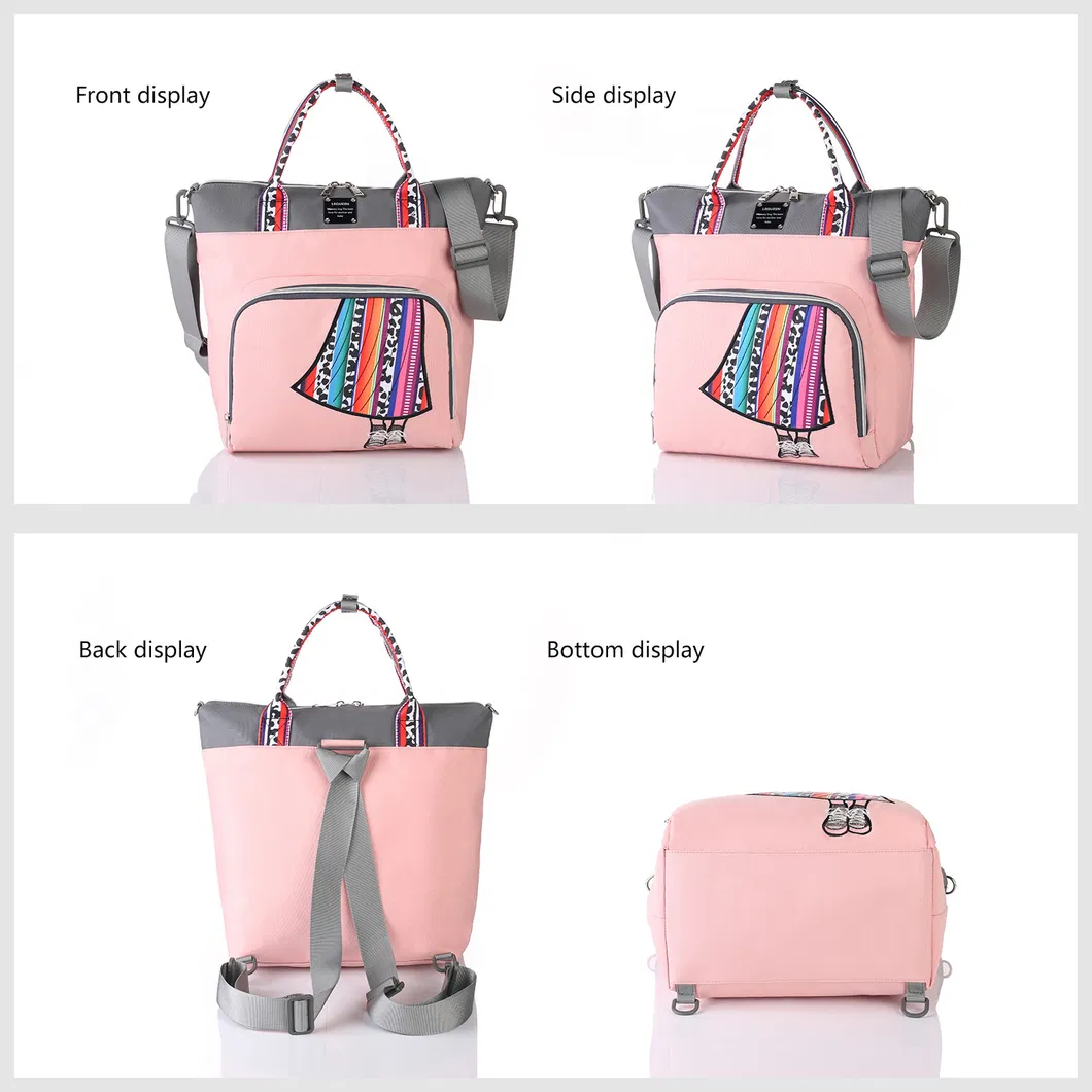 Mommy Bag Fashionable Diaper Backpack Shoulder Lightweight Crossbody Bag