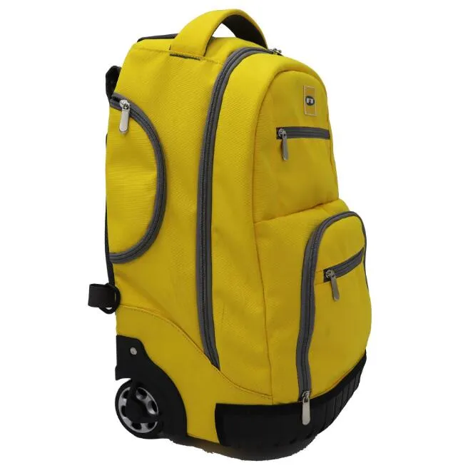 Large Capacity Backpack Rolling Backpack Waterproof Carry-on Trolley Suitcase Compact Business Backpack with Wheels