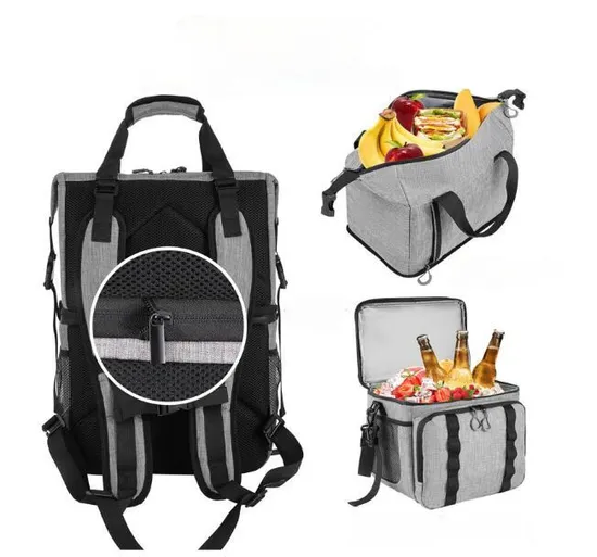 Waterproof 600d Polyester Soft Cooler Bag Backpack Fabric Leakproof