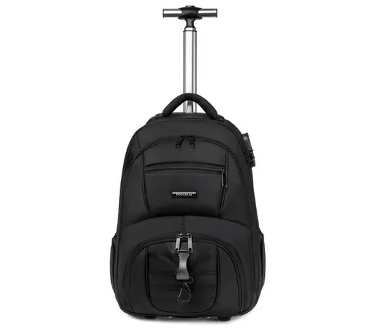 Travel Laptop Backpacks with Wheels Men 17 Inch Trolley Business Backpack Suitcase for Travel