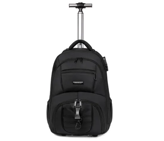 Travel Laptop Backpacks with Wheels Men 17 Inch Trolley Business Backpack Suitcase for Travel