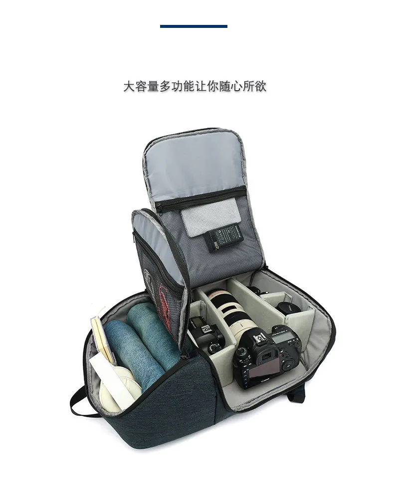 Camera Bag Photography Backpack Large Capacity Multifunctional Waterproof Camera Backpack
