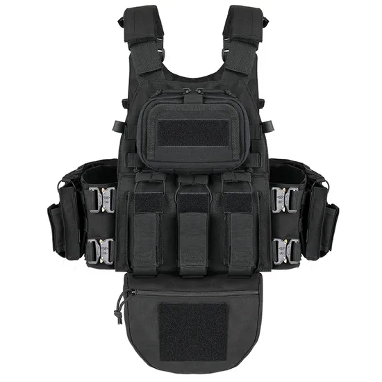 Multi Functional Fully Protective Tactical Molle Metal Buckle Quick Release Outdoor Camouflage Tactical Vest Bag