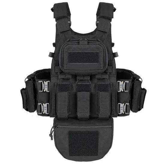 Multi Functional Fully Protective Tactical Molle Metal Buckle Quick Release Outdoor Camouflage Tactical Vest Bag
