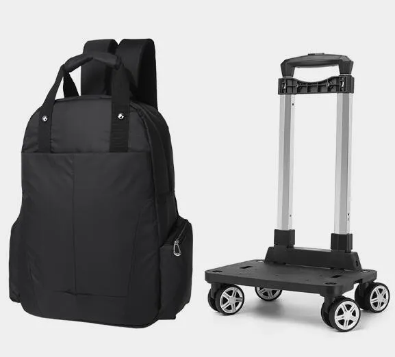 Travel Laptop Backpacks with Wheels Men School Backpack Trolley Business Backpack Suitcase for Travel