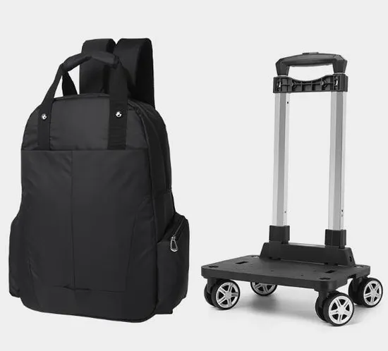 Travel Laptop Backpacks with Wheels Men School Backpack Trolley Business Backpack Suitcase for Travel