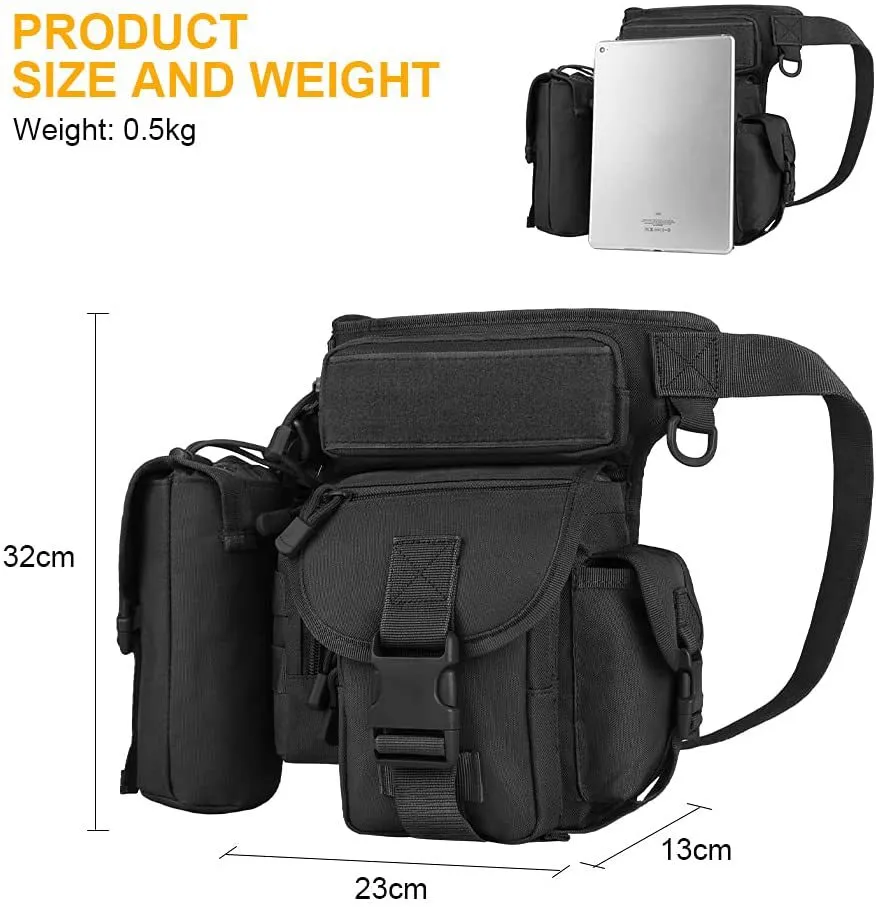 Outdoor Tactical Leg Waist Bag Multifunctional Cycling Waterproof Hanging Bag