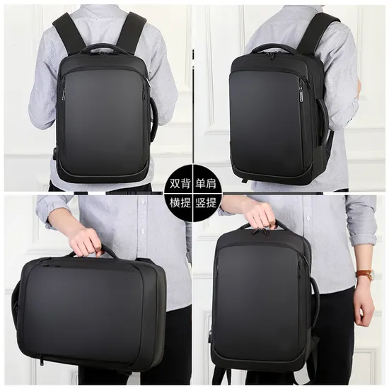 Men Handheld Multi Purpose Partition Storage Backpack Business Large Capacity Backpack