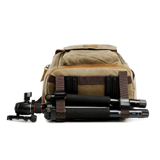 Double Shoulder Photography Bag Cross-Border Waterproof Canvas Backpack