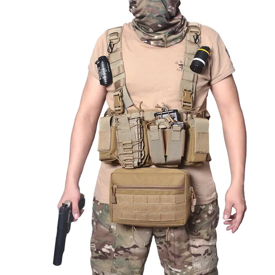 Outdoor Sports Tactical Multi Functional Chest Hanging Vest CS Field Shooting Vest