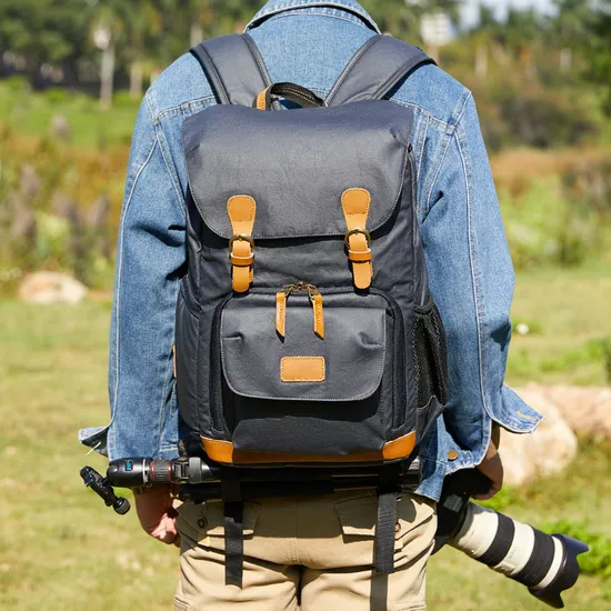 New Shoulder Photography Backpack Diagonal SLR Digital Bag Waterproof Canvas Camera Inner Backpack