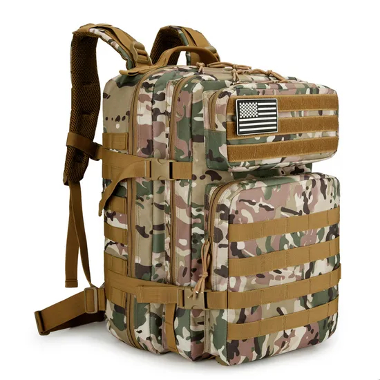 2024 New Camping Training Camo Backpack Outdoor Large Capacity 3p Backpack
