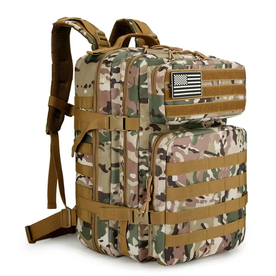 2024 New Camping Training Camo Backpack Outdoor Large Capacity 3p Backpack