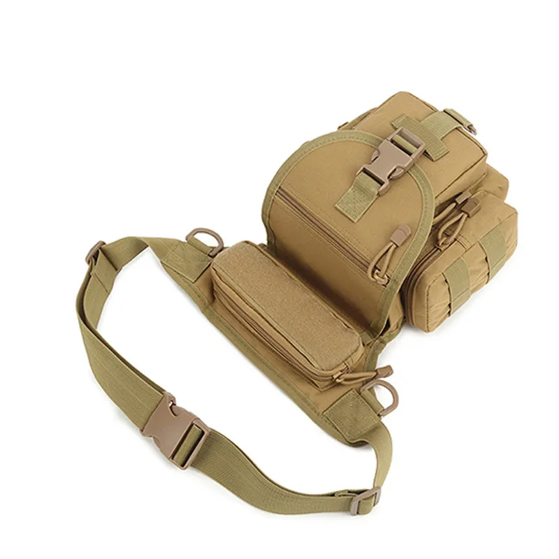 Factory Wholesale Waterproof Oxford Camouflage Single Shoulder Crossbody Photography Sports Leg Bag