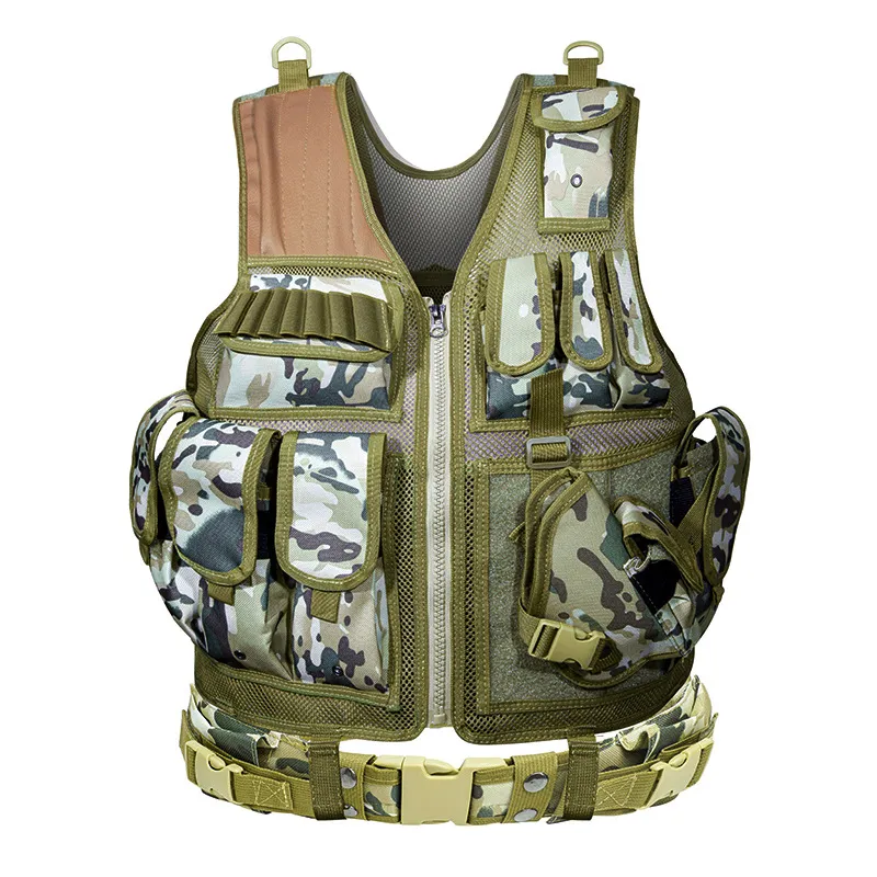 Factory Customized Vest Equipment Tactical Vest Mesh Amphibious Wilderness Exploration Multifunctional Vest