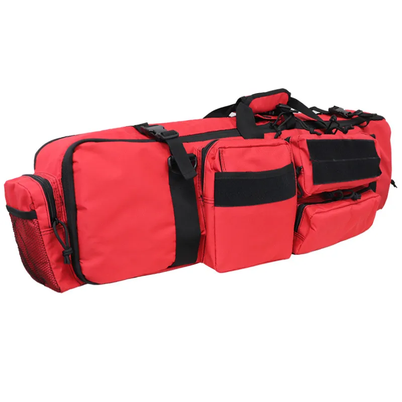 New Tactical M249 Heavy Gun Bag Outdoor Camo Loading Gun Bag Large Double Layered Single Shoulder Crossbody Fishing Bag