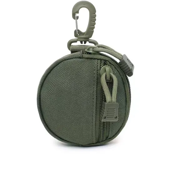 Outdoor Round Bag Triangular Buckle Circular Parts Earphone Bag