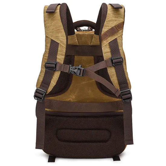 Outdoor Photography Backpack with Shoulder Retro SLR Camera Bag Waterproof Laptop Backpack