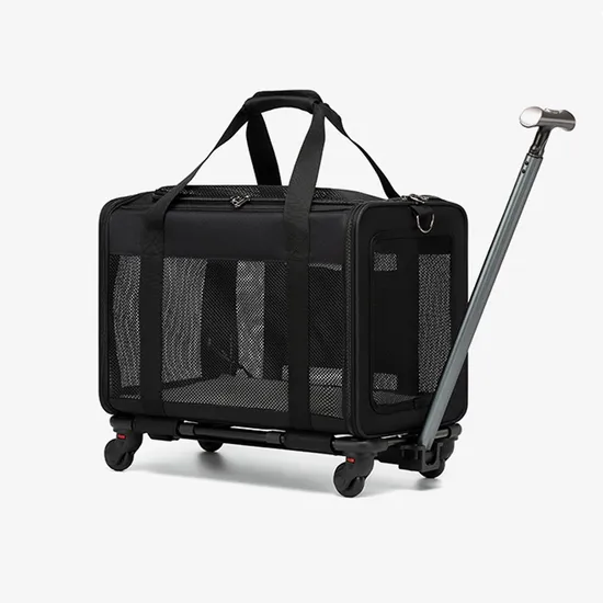 Large-Capacity Trolley Pet Carrying Bag Breathable Dog Bag Foldable Trolley Breathable Cat Shoulder Bag