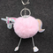 Keychain Rex Rabbit Hairball Pendant PU Leather Cartoon Plush Ladies Bag