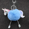 Keychain Rex Rabbit Hairball Pendant PU Leather Cartoon Plush Bag Manufacturers Wholesale