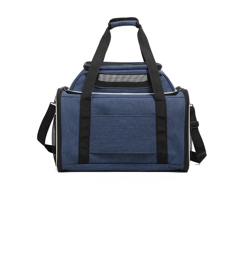 Airline Approved Foldable Cat Dog Carrier Wheels Bag Fully Detachable Pet Trolley Cat Bagpack with Removable Wheels