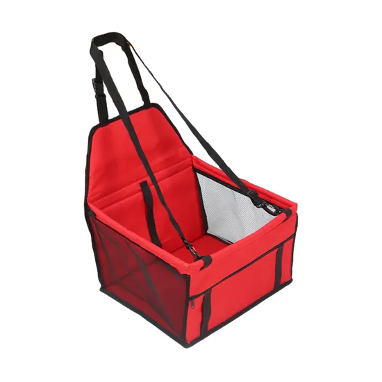 Wholesale Custom Adjustable Pet Car Dog Bed Sturdy PVC Frame Support Portable Booster Dog Pet Car Seat for Small Dogs
