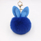 Hot Fluffy Girly POM POM Keyring with Ear Round Shaped Fur Ball Mini Plush Keychain