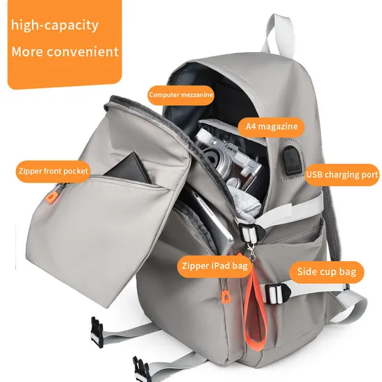 New Men′s Business Girls Leisure Travel Bags Student School Computer Laptop Backpack
