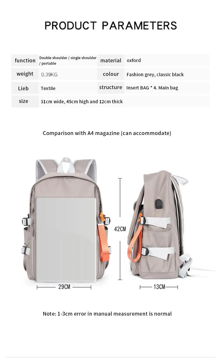 New Men&prime;s Business Girls Leisure Travel Bags Student School Computer Laptop Backpack