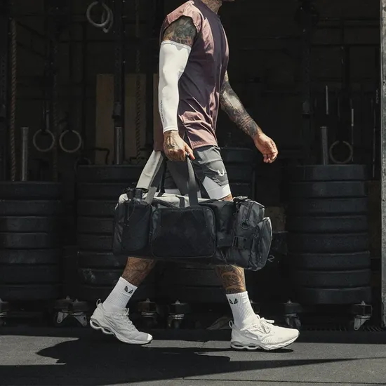 Custom Logo Waterproof Large Capacity Travel Bag Duffle Bag with Shoe Compartment